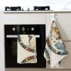 AKDODK Time Zone Map 2 Print Waffle Kitchen Towels Rag,Ultra Soft Absorbent Quick Drying Towels,Kitchen Dish Cloths view 4