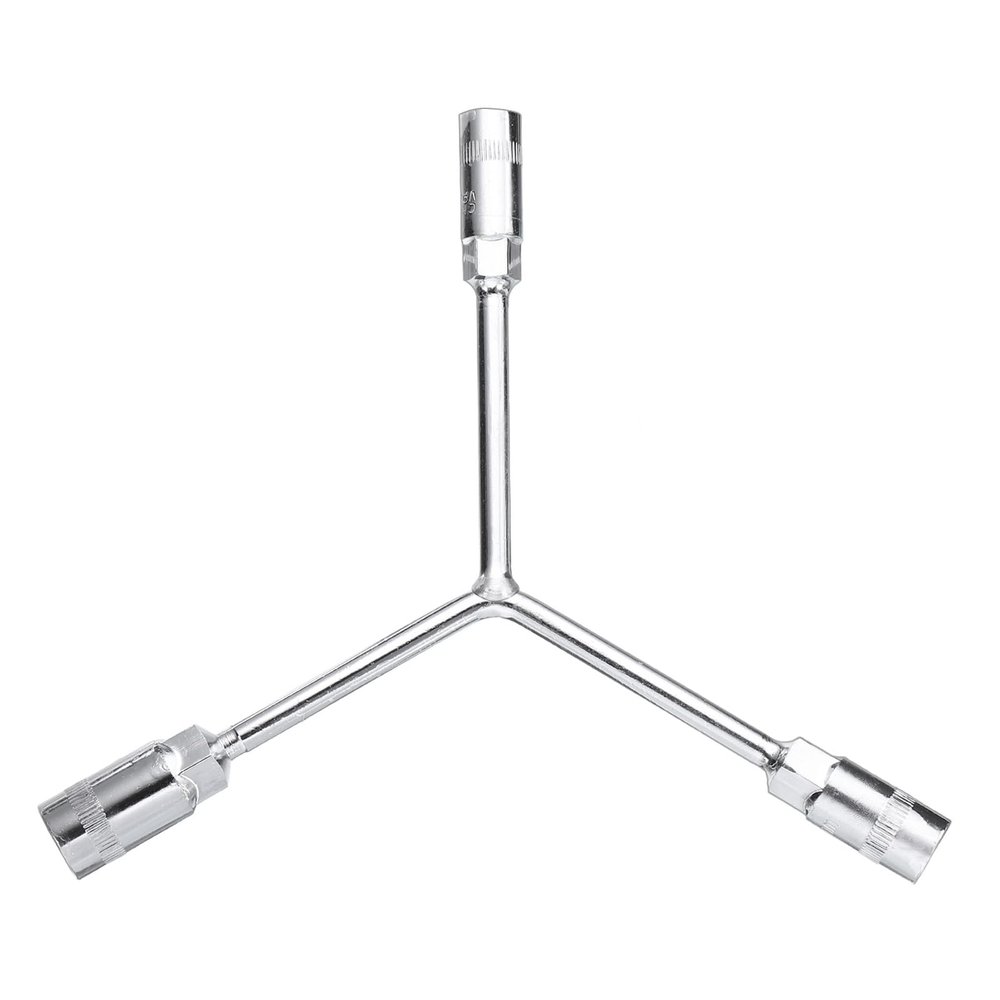 HARFINGTON Y-Shaped 3 Way Socket Wrench 12mm 14mm 17mm Long Arm Y-Type 6-Point Hexagon Spanner Hex Wrench Torque Spanner Socket for Car Motorcycle Repair Hardware Tools