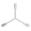 HARFINGTON Y-Shaped 3 Way Socket Wrench 12mm 14mm 17mm Long Arm Y-Type 6-Point Hexagon Spanner Hex Wrench Torque Spanner Socket for Car Motorcycle Repair Hardware Tools view 1