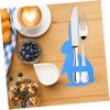 Cabilock 4pcs Shape Cutlery Storage Bags for Easter Decorations Fun and Unique Silverware Holders for Dining Tables Adorable Bunny Design for Family Gatherings view 3