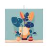 Blue Orange Turtleback Bamboo Printed Dish Drying Mat, Drain Mat, 16 x 18, Hangable for Kitchen Dish, Drain Rack, Coffee Bar view 1