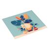 Blue Orange Turtleback Bamboo Printed Dish Drying Mat, Drain Mat, 16 x 18, Hangable for Kitchen Dish, Drain Rack, Coffee Bar view 2