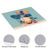 Blue Orange Turtleback Bamboo Printed Dish Drying Mat, Drain Mat, 16 x 18, Hangable for Kitchen Dish, Drain Rack, Coffee Bar view 4