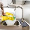 STOBAZA 6pcs Water Absorbent Kitchen Sink Mats Splash Faucet Cushions Efficient Drainage Design for Home and Rv Compact view 4