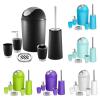 Bathroom Accessories Set 6 Pcs Bathroom Set Ensemble Complete Soap Dispenser Toothbrush Holder (White) view 1