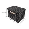Luxshiny Cube Shelf Bins Lid Collapsible Storage Boxes Home Use Organizer for Clothes Towels Shoes Space-saving Storage view 2