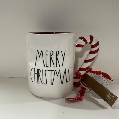 Rae -CHRISTMAS Coffee Mugs and Products Series 9- Dunn By Magenta (MERRY CHRISTMAS Mug *Candy Handle*)