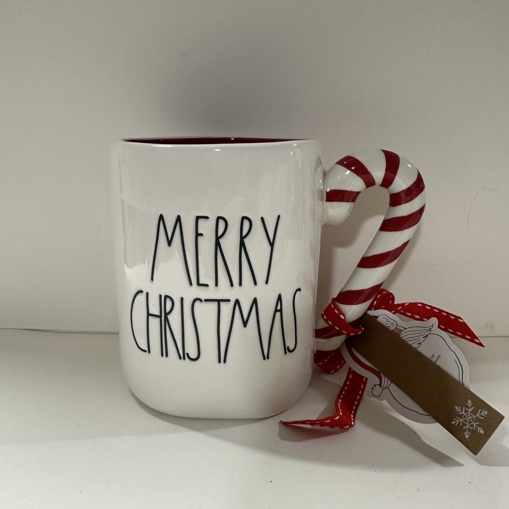 Rae -CHRISTMAS Coffee Mugs and Products Series 9- Dunn By Magenta (MERRY CHRISTMAS Mug *Candy Handle*)