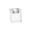 Luxshiny Crystal Candle Holder Square Tealight Candlestick Home Restaurant Centerpiece view 1