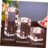 Luxshiny Crystal Candle Holder Square Tealight Candlestick Home Restaurant Centerpiece view 2