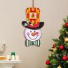 Christmas Snowman Wooden Sign, 13.8x8.7 Inch Spanish Flag Pattern Printed Wooden Plaque with Rope 8.1 Inch, Christmas Party Decoration, Ideal Christmas Gift for Family And Friends view 4
