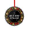 Life is Better On The Boat Christmas Glass Pendant, 3.1 in Decorative Ornament view 1