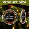 Life is Better On The Boat Christmas Glass Pendant, 3.1 in Decorative Ornament view 2