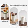 Blue and White vase Pointed Ceramic Vase Large Capacity Threaded Arrangement Home Florist view 2