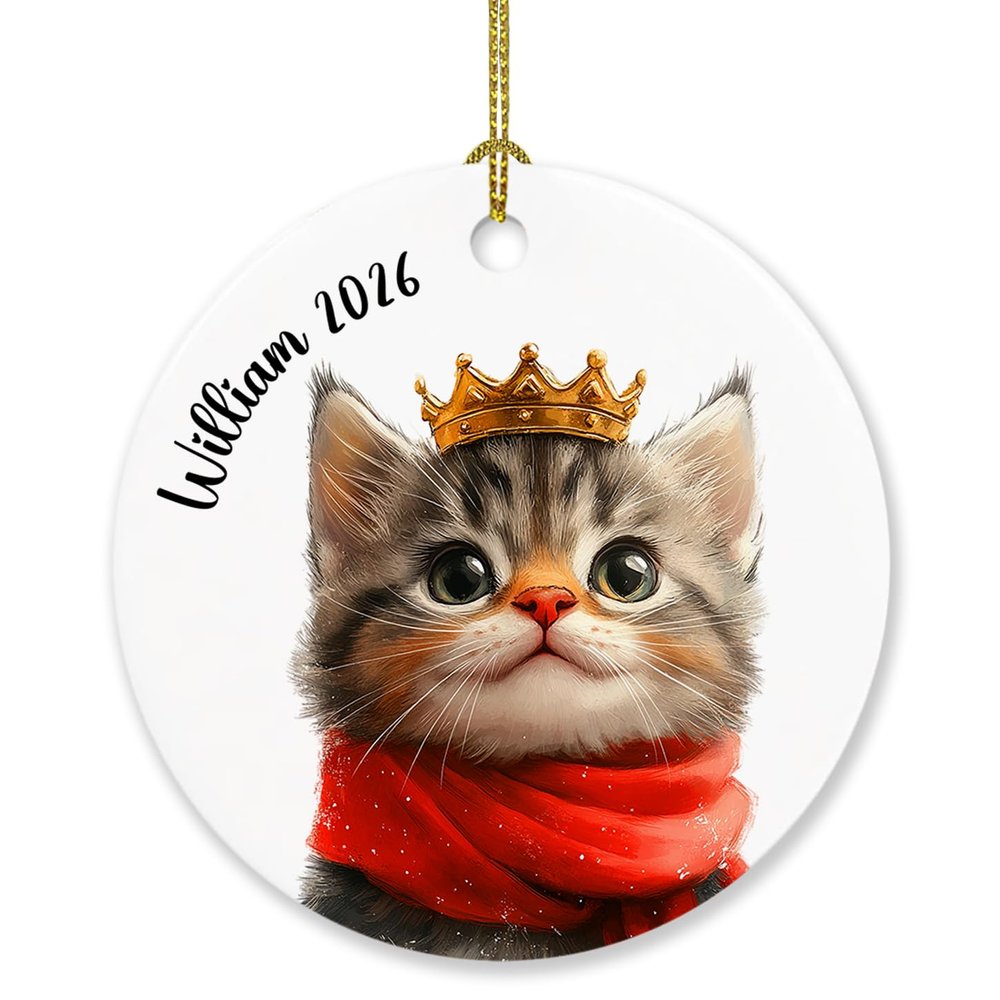 American Wirehair Christmas Ornament 2026, Customized Year Name American Wirehair Lover Xmas Ornament Gift, Cute American Wirehair Xmas Ornament Keepsake, Personalized American Wirehair Ornament Gift