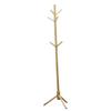 DECHOUS Wooden Coat Rack Tree Stand 6 Hooks Freestanding Natural Wood Clothes Hanger for Coats Hats and Bags Easy Assembly for Home and Office view 1