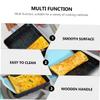 ASAKKURA 1pc Japanese Square Pan Tamagoyaki Pan Kitchen Non Stick for Omelets Sandwiches Multi-use Skillet Non-stick Coating Wooden Handle Heat Conductive Random Color view 3