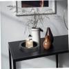 HOMOCONO Vintage Style Black Iron Candleholder Tray Decorative Serving Tray Wedding Decor Storage Modern view 3