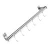 BEBEMOKO Modern Kitchen Mounted Pot Pan Hanger Double Bar Design Rustproof Stainless Steel Holder Rack Random Style view 1