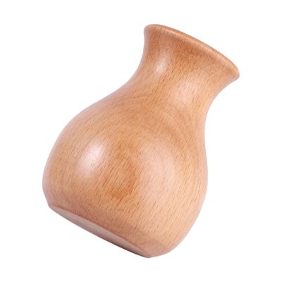 HOMOCONO 1pc Wooden Flower Vase for Home Decor Simple and Elegant Centerpiece for Weddings Parties and Events Rustic Wooden Table Decor for Photography Prop and Office Adornment