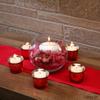 Hosley Set of 6 Metallic Antique Red Glass Tealight Candle Holders  Vintage Votive Holders for Weddings, Home Dcor, Parties, Reiki, Spa, and Garden Lighting Elegant Centerpiece & Gift view 3