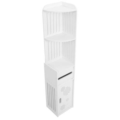 PRETYZOOM Narrow Storage Cabinet 100h x 18w x 20d Bathroom Corner Shelf Stand Shower Corner Organizer