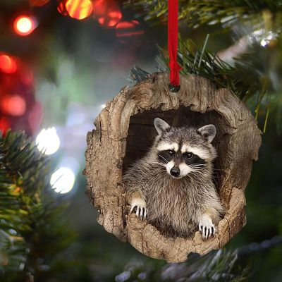 Animal Christmas Ornament, Forest Animal Decoration, Christmas Tree Animal Pattern 2D Acrylic Ornament, Christmas Tree Ornaments for Friends, Family Or Anyone Who Adores Animals (G)