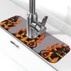 Firefighter Fireman Print Kitchen Sink Splash Guard,Absorbent Drying Mat,Sink Mat,For Kitchen Faucets,Countertops view 1