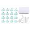 Miriam Song 16pcs Duvet Pin Prevent Quilt Shifting - Detachable Cloud Shape Comforter Button Clips for Quilt, Cushions, Curtains (Green) view 1