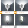 85W LED Light Bulb, Energy Efficient 3200K 5500K Adjustable Brightness E27 Mount Bulb with Remote Control for Photography Studio Home Warehouse Office Hotel (1 Pack) view 3