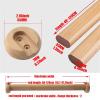 1pcs Wooden Oval Wardrobe Closet Rod for Hanging Clothes Premium Closet Pole Wardrobe Cross- bar Clothes Hanging Rods Polished Natural Beech Wardrobe Closet Rod for Closet Storage(Sapele,120cm/47.2Inc view 4