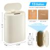 13 Gallon White Automatic Trash Can, Touchless Motion Sensor Kitchen Trash Can with Soft-Close Lid, 50L Slim Garbage Bin Smart Garbage Can for Bathroom Living Room Office view 4