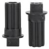 2 PCS Black Plastic Meat Grinder Screw Coupling Sleeve, Quick Installation for Kenwood, Accuracy Processing Meat Mincer Parts, Stylish Design, sturdy Material view 1