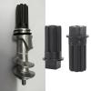2 PCS Black Plastic Meat Grinder Screw Coupling Sleeve, Quick Installation for Kenwood, Accuracy Processing Meat Mincer Parts, Stylish Design, sturdy Material view 3