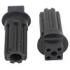 2 PCS Black Plastic Meat Grinder Screw Coupling Sleeve, Quick Installation for Kenwood, Accuracy Processing Meat Mincer Parts, Stylish Design, sturdy Material view 4