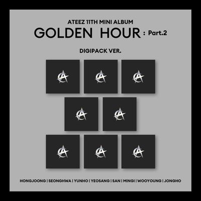 ATEEZ GOLDEN HOUR : Part.2 11th Mini Album - Digipack version (8-Version Set)