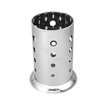 PRETYZOOM Sturdy Countertop Storage Utensil Holder Lid Round Hole Silverware Organizer for Kitchen