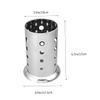PRETYZOOM Sturdy Countertop Storage Utensil Holder Lid Round Hole Silverware Organizer for Kitchen view 2