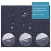 ZYANLING Stretch Headboard Cover Queen King Full Size Waterproof, Stretch Bed Headboard Slipcover Anti Slip Dustproof Protector Cover for Bedroom Decor (Deep Coffee,Cal King:180cm/70in) view 2