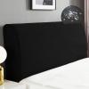 ZYANLING Stretch Headboard Cover Queen King Full Size Waterproof, Stretch Bed Headboard Slipcover Anti Slip Dustproof Protector Cover for Bedroom Decor (Black,Full:120cm/47in) view 1