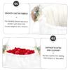 Unomor Wedding Flower Girl Basket Bowknot Decor Elegant Satin Petal Holder for Ceremony for Weddings and Special Events Versatile Floral Basket for Flower Girls view 4