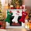 AIMITO Personalized Dog Christmas Stocking Custom Embroidered Name Dog/Pet/Cat Bone Shape Christmas Stockings Large Knitted Xmas Stocking Kids Family Christmas Holiday Party Decoration Set of 3Pcs view 4