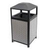 QUNNYINE Outdoor Trash Can Garage Waste Container with Removable Inner Bucket Stainless Steel Trash Can,Large Capacity 143L Commercial Garbage Enclosure for Indoor and Outdoor view 1