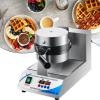 1200W Stainless Steel Belgian Waffle Maker, Nonstick Kitchen Breakfast Machine with Timer for Restaurant Bakeries Snack Bar,220V view 1
