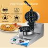 1200W Stainless Steel Belgian Waffle Maker, Nonstick Kitchen Breakfast Machine with Timer for Restaurant Bakeries Snack Bar,220V view 2
