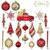 Valery Madelyn Christmas Ball Ornaments, 60ct Red and Gold Shatterproof Christmas Tree Decorations Set&Lighted Christmas Angel Tree Topper with Timer2 Items Buddle view 3