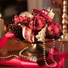 Valery Madelyn Christmas Ball Ornaments, 60ct Red and Gold Shatterproof Christmas Tree Decorations Set&Lighted Christmas Angel Tree Topper with Timer2 Items Buddle view 4