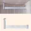 Elitix Closet Support Bracket L Shape, Drilling Wardrobe Hanging Rod for Organizer, Retail Store Clothing Display Rack for Wall Clothes Hanger Rail(Silver,60cm(23 5/8")) view 1