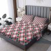 zcsm Christmas Sheets California King Sheet Sets - Red and Green Buffalo Plaid Bed Sheets, Soft Microfiber & Deep Pocket & Wrinkle Free Bedding Sheets & Pillowcases, for Kids Boys Girls view 1