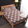 zcsm Christmas Sheets California King Sheet Sets - Red and Green Buffalo Plaid Bed Sheets, Soft Microfiber & Deep Pocket & Wrinkle Free Bedding Sheets & Pillowcases, for Kids Boys Girls view 2
